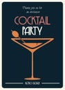 Cocktail retro poster