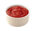 Cocktail Sauce in a White Ramekin