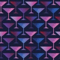 Cocktail seamless pattern