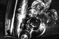 Cocktail shaker, bar accessories. Bar concept Royalty Free Stock Photo