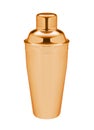 Cocktail Shaker isolated on a white Royalty Free Stock Photo