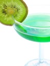 cocktail with slice kiwi