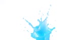 Cocktail splash concept. Blue Royalty Free Stock Photo