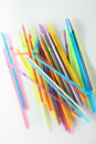 Cocktail straws. macro Royalty Free Stock Photo