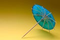 Cocktail umbrella - blue Royalty Free Stock Photo