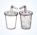 Cocktail. Vector drawing