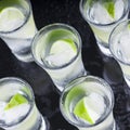 Cocktail. Vodka, gin, tequila with lime Royalty Free Stock Photo