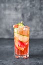 Cocktail with vodka, grapefruit and cucumber Royalty Free Stock Photo