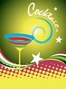 Cocktails.Abstract colorful banner.Cocktail party