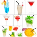 Cocktails collage