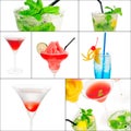 Cocktails collage