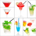 Cocktails collage