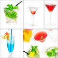 Cocktails collage
