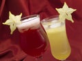 Cocktails Collection - Starfruit and Carambola Cocktail Royalty Free Stock Photo