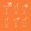 Cocktails and drinks Royalty Free Stock Photo
