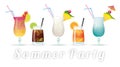 Cocktails Sommer Party Royalty Free Stock Photo
