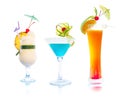 Cocktails - Tropical set Royalty Free Stock Photo