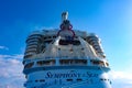 Coco Cay, Bahamas - April 29, 2022: Symphony of the seas is the biggest cruise ship