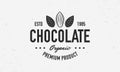 Cocoa Beans, Chocolate, Cacao logo, poster.