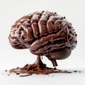 Cocoa Brain with Crystalline Serotonin Royalty Free Stock Photo