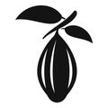 Cocoa branch icon, simple style