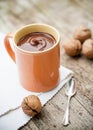 Cocoa drink made of coconut milk