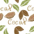 Cocoa pattern Royalty Free Stock Photo