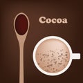 Cocoa poster Royalty Free Stock Photo