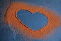 Cocoa Powder Heart