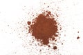 Cocoa powder isolated Royalty Free Stock Photo