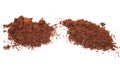 Cocoa powder isolated Royalty Free Stock Photo