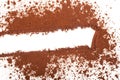 Cocoa powder isolated Royalty Free Stock Photo