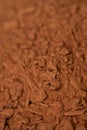 Cocoa powder with small pieces of chocolate