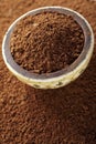 Cocoa powder with small pieces of chocolate