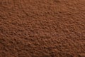 Cocoa powder textured background, close up Royalty Free Stock Photo