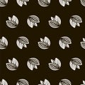 Cocoa seamless pattern