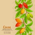 Cocoa vector background