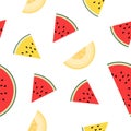 Melon and Watermelon pieces. Pattern