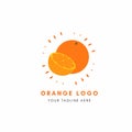 Fresh orange logo Royalty Free Stock Photo