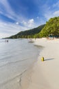 Coconut At Beau Vallon Beach, Mahe, Seychelles, editorial Royalty Free Stock Photo