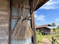 coconut broom original Thai handcrafted, mop cleaning products design.