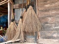 coconut broom original Thai handcrafted, mop cleaning products design.