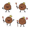 Coconut character Royalty Free Stock Photo