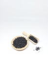Coconut shell activated carbon for water filtration and beauty needs Royalty Free Stock Photo