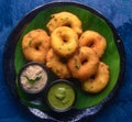 South Indian breakfast vada with chutney Royalty Free Stock Photo