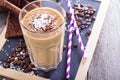 Coconut coffee chocolate smoothie