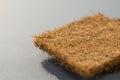 Coconut coir. Close-up Coconut fiber. Mattress filler. The concept of filling a mattress. Royalty Free Stock Photo