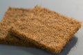 Coconut coir. Close-up Coconut fiber. Mattress filler. The concept of filling a mattress. Royalty Free Stock Photo