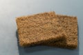 Coconut coir. Close-up Coconut fiber. Mattress filler. The concept of filling a mattress. Royalty Free Stock Photo