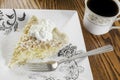 Coconut cream pie and coffee